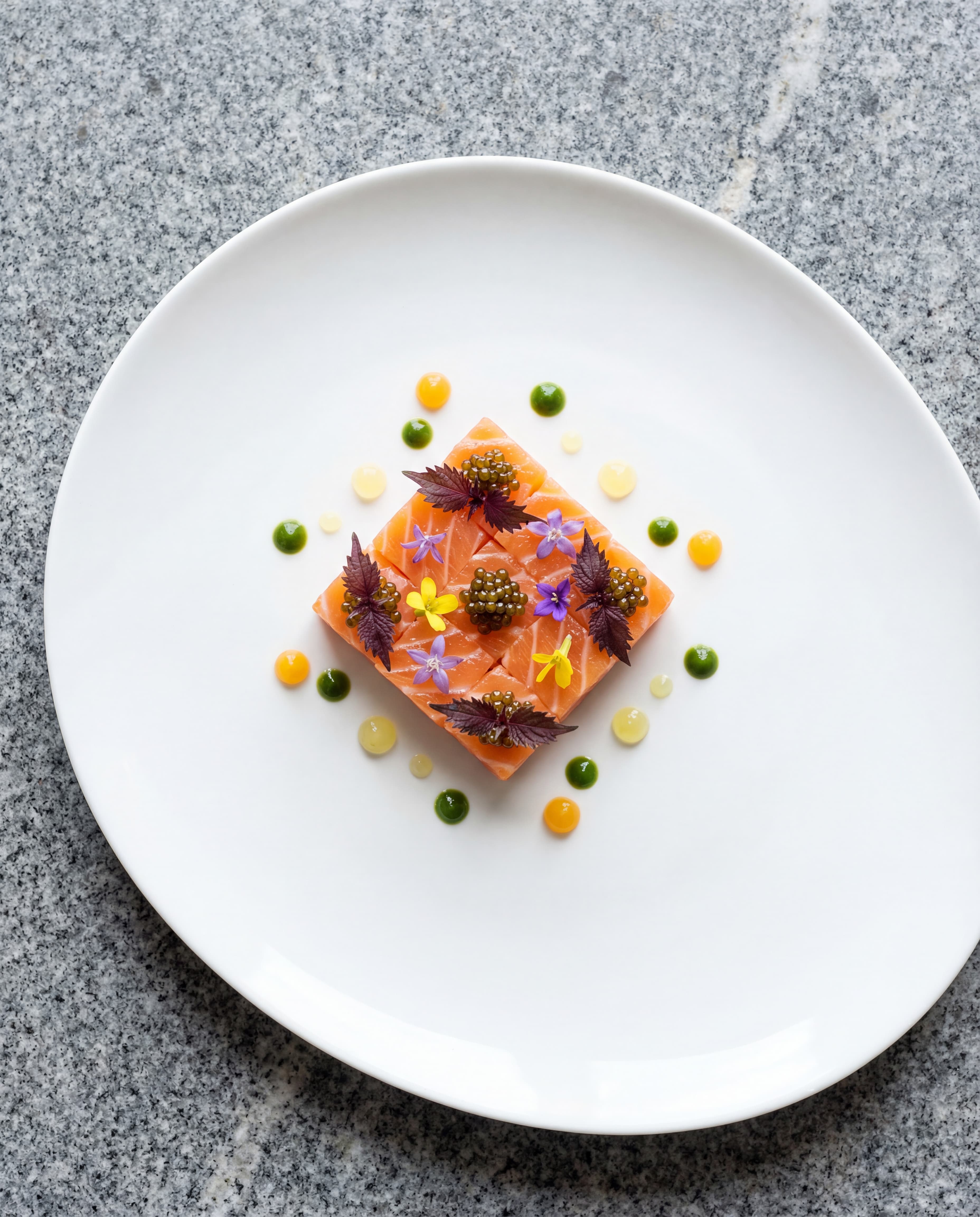 Détail d'une table gastronomique